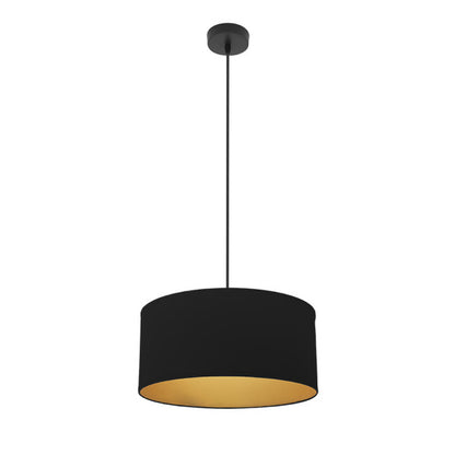 Colgante Anuska 1xe27 Negro/negro-oro Regx40x40 Cm