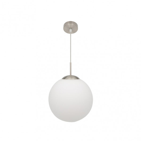 Colgante Astro 1xe27 Blanco/niquel Regx30x30 Cm