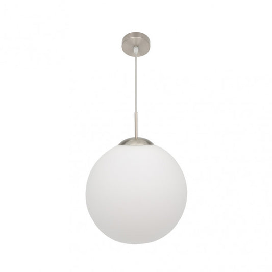 Colgante Astro 1xe27 Blanco/niquel Regx35x35 Cm