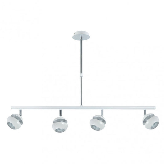 Colgante Beethoven Blanco/plata 4xgu10
