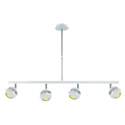 Colgante Beethoven Blanco/plata 4xgu10