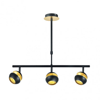 Colgante Beethoven Negro/oro 3xgu10