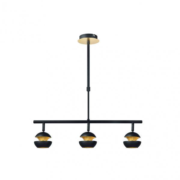 Colgante Beethoven Negro/oro 3xgu10