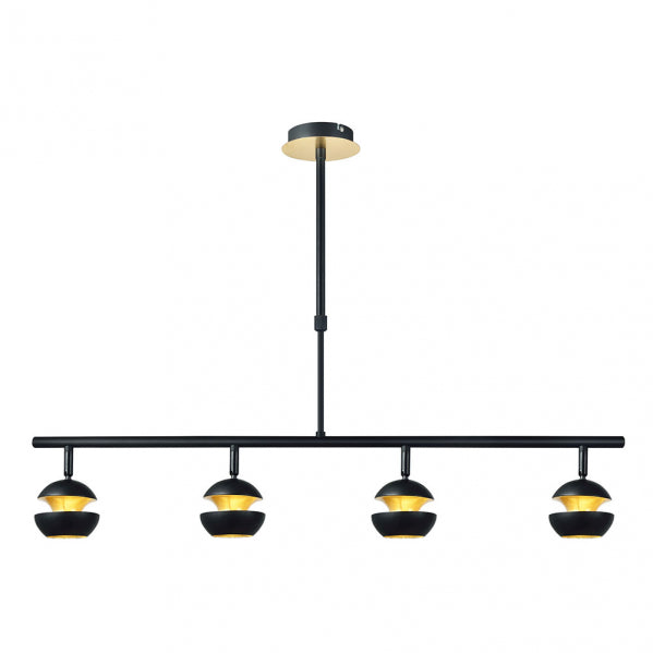 Colgante Beethoven Negro/oro 4xgu10