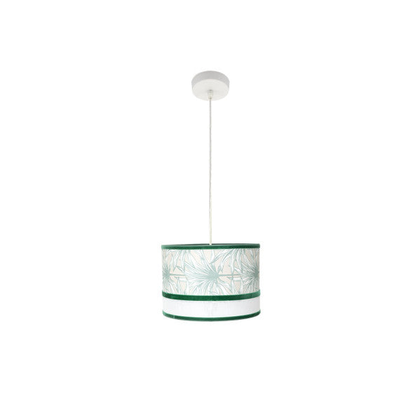 Colgante Caledonia 1xe27 Blanco/verde Regx30x30cm