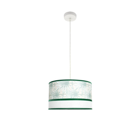 Colgante Caledonia 1xe27 Blanco/verde Regx40x40cm