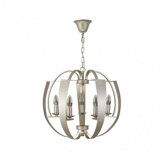 Colgante Capuchina 5xe14 Champagne Regx53x53 Cm