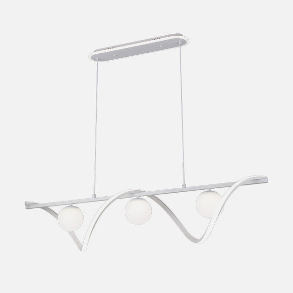 Colgante Century Blanco 151w 3000-4000-6000k 12590lm C/luz Ambiente, Remoto, Reg.intensidad Regx120x26cm
