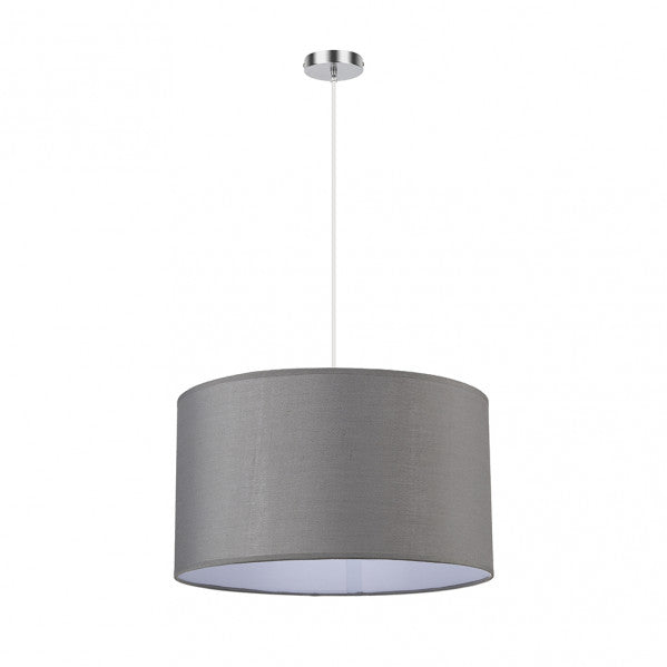 Colgante Chanza 2xe27 Cromo/gris Regx40x40 Cm