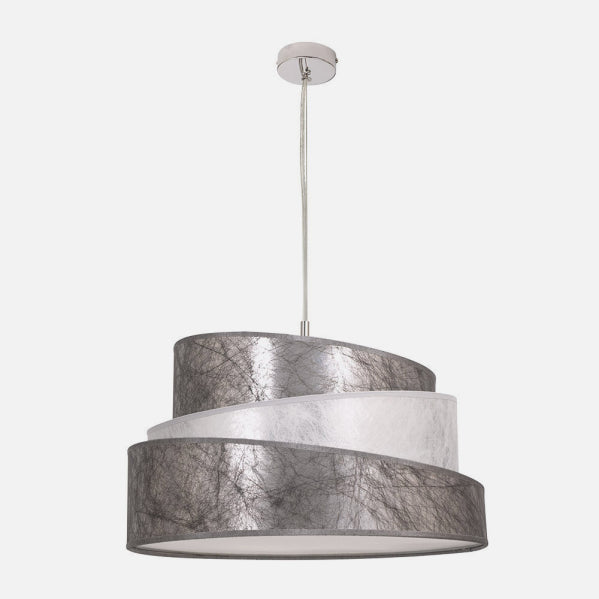 Colgante Colonia Cromo/plata-blanco 3xe27 Regx50x50 Cm