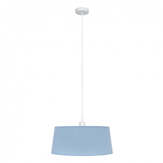 Colgante Consciencia 1xe27 Celeste Regx40x40 Cm