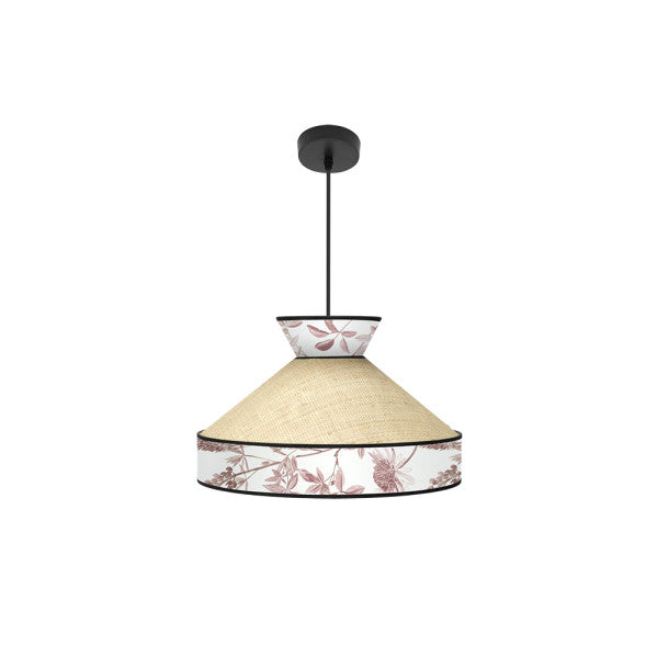 Colgante Constantinopla 1xe27 Beis/rojo Regx40x40cm