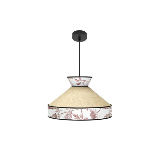 Colgante Constantinopla 1xe27 Beis/rojo Regx40x40cm