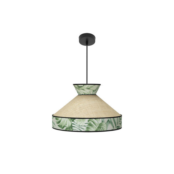 Colgante Constantinopla 1xe27 Beis/verde Regx40x40cm