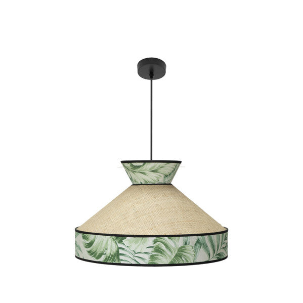 Colgante Constantinopla 1xe27 Beis/verde Regx50x50cm