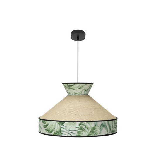 Colgante Constantinopla 1xe27 Beis/verde Regx50x50cm