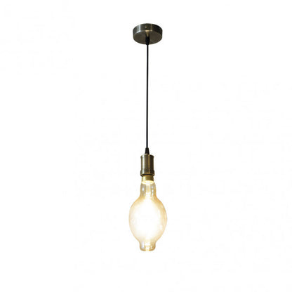 Colgante Dante 1xe27 Cuero/ambar  Bombilla  Incluida 8w 3000k 640lm Regx12x12 Cm