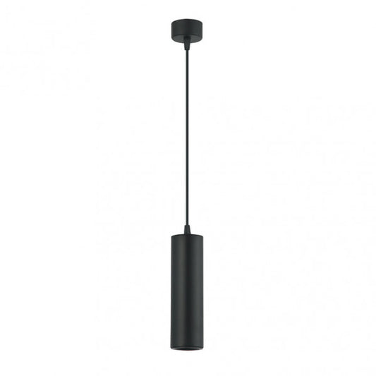 Colgante Drach 1xgu10 Negro Regx6x6 cm