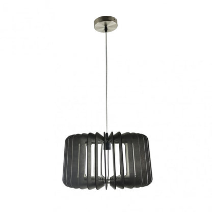 Colgante Ebano 1xe27 Madera Cafe Regx40x40 Cm