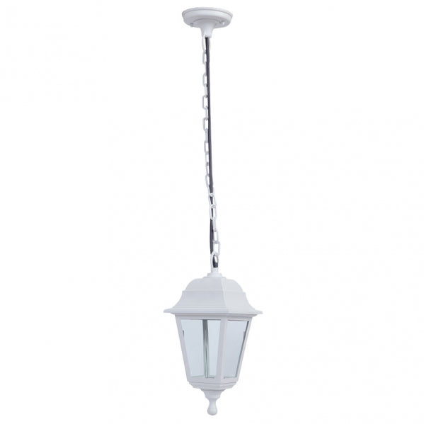 Colgante Exterior Albahaca 1xe27 Blanco Ip44 Policarbonato Regx15x15 Cm