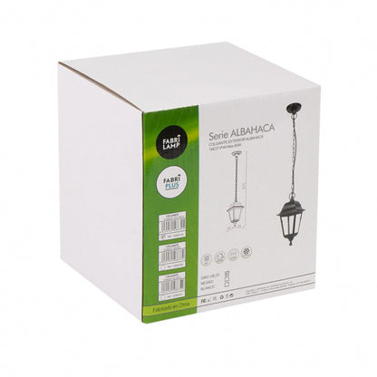 Colgante Exterior Albahaca 1xe27 Oro Viejo Ip44 Policarbonato Regx15x15 Cm