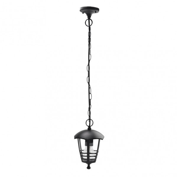 Colgante Exterior Aluminio Alnilan 1xe27 Negro  Regx16x16 Cm  Ip44