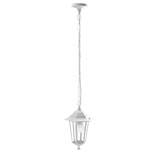 Colgante Exterior Aluminio Auriga 1xe27 Blanco  Regx17x17 Cm  Ip44