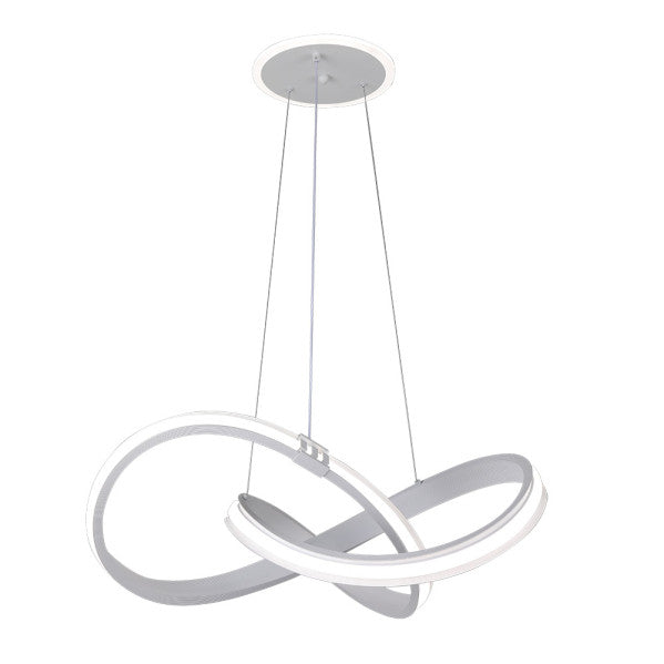 Colgante Glow Blanco 129w 3000-4000-6000k 10920lm  C/luz Ambiente Remoto Y Reg.intensidad Regx58x58cm