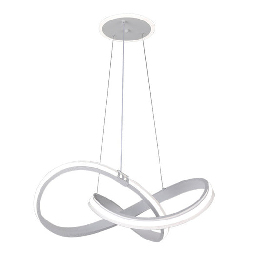Colgante Glow Blanco 129w 3000-4000-6000k 10920lm  C/luz Ambiente Remoto Y Reg.intensidad Regx58x58cm