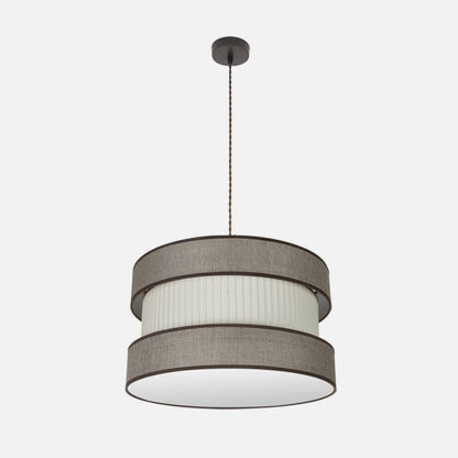Colgante Home 2xe27 Marron/marron-beis Regx50x50 Cm