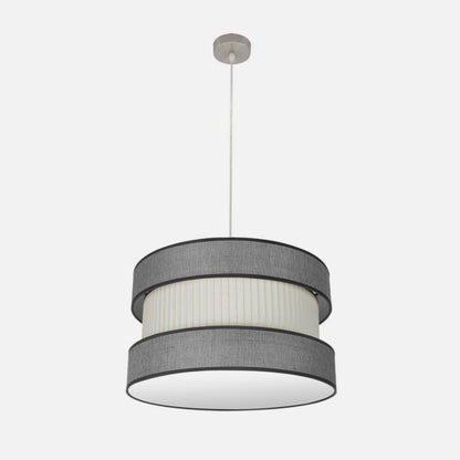 Colgante Home 2xe27 Niquel/gris-beis Regx50x50 Cm