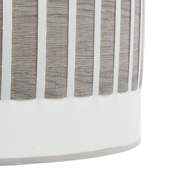 Colgante Ivanna 1xe27 Niquel/blanco-madera Gris Regx40x40 Cm
