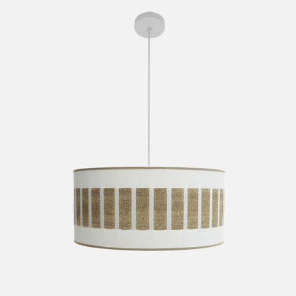 Colgante Ivanna 2xe27 Blanco/blanco-madera Clara Regx50x50 Cm
