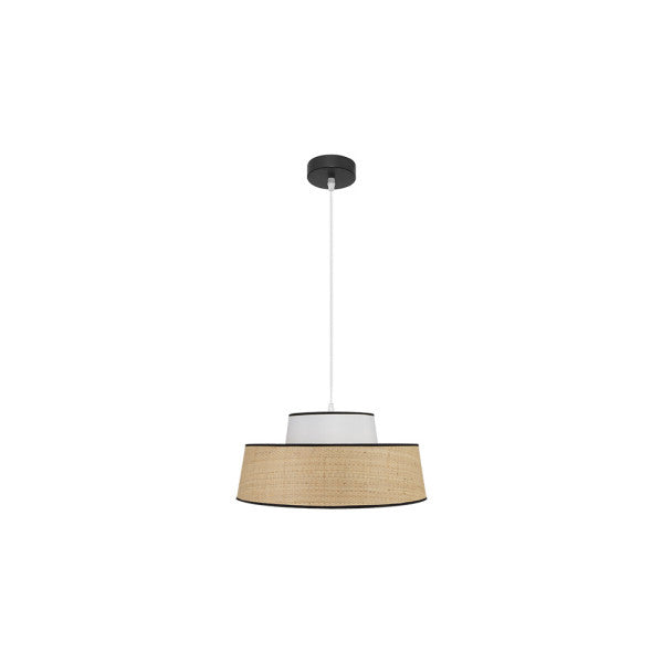 Colgante Jia 1xe27 Natural/blanco Regx40x40 cm
