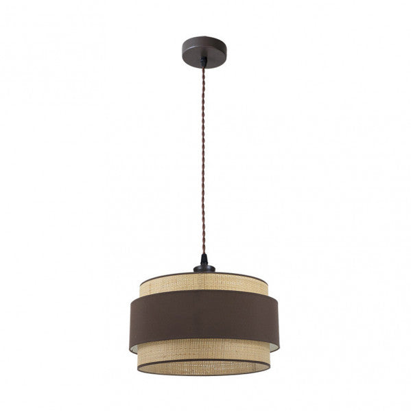 Colgante Kandy 1xe27 Natural/marron Regx40x40 Cm