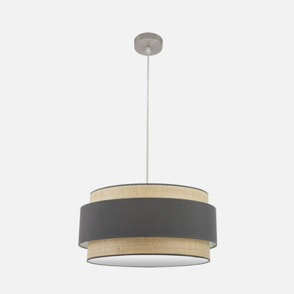 Colgante Kandy 3xe27 Natural/gris Regx60x60 Cm