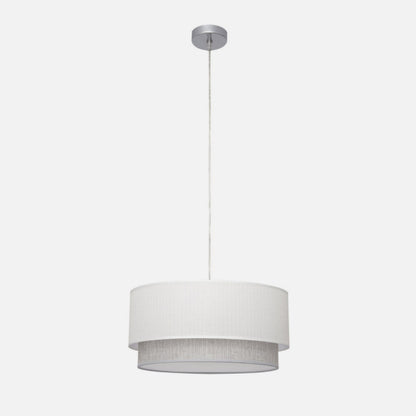 Colgante Kenya 3xe27 Blanco/gris Regx40x40 Cm