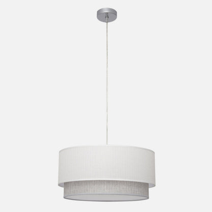 Colgante Kenya 3xe27 Blanco/gris Regx50x50 Cm