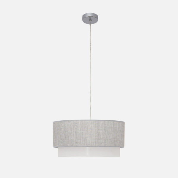 Colgante Kenya 3xe27 Gris/blanco Regx40x40 Cm