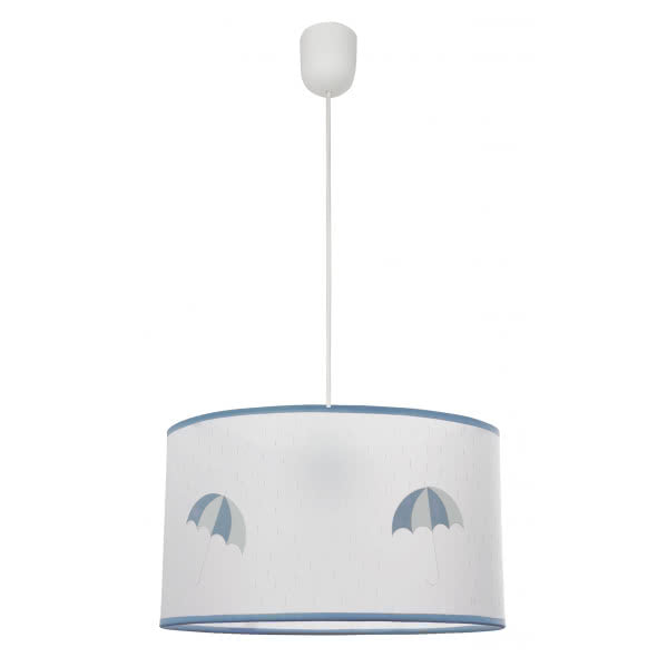 Colgante Lluvia 1xe27 Celeste Regx30d