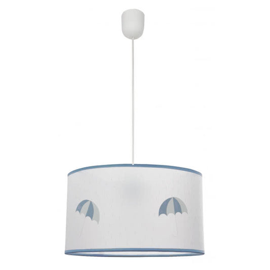 Colgante Lluvia 1xe27 Celeste Regx30d