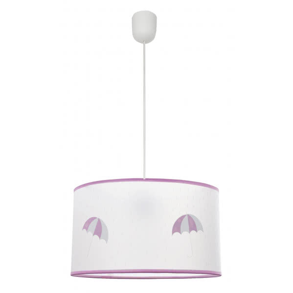 Colgante Lluvia 1xe27 Rosa Regx30d
