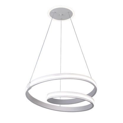 Colgante Luster Blan 129w 3000-4000-6000k 10920lm  C/luz Ambiente Remoto Y Reg.intensidad Regx54x54cm