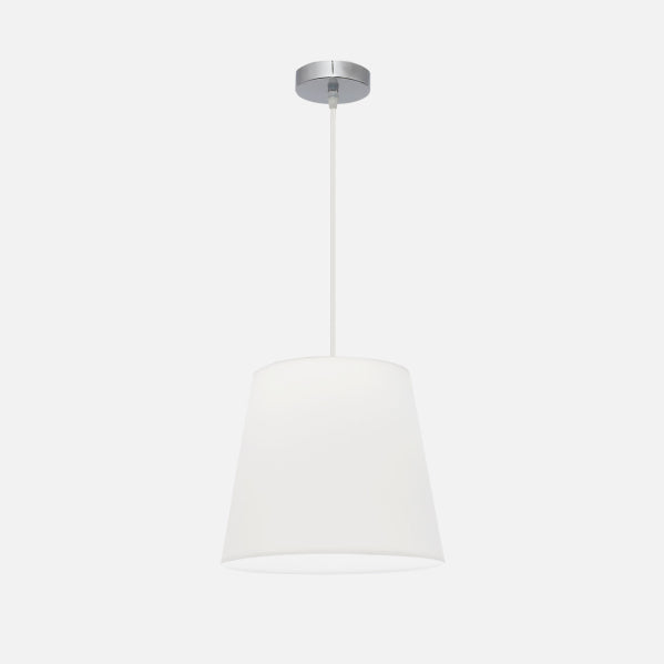 Colgante Maldivas 1xe27 Cromo/blanco Regx35x35 Cm