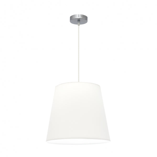 Colgante Maldivas 1xe27 Cromo/blanco Regx40x40 Cm