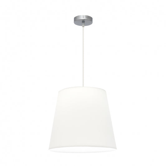 Colgante Maldivas 1xe27 Cromo/blanco Regx40x40 Cm
