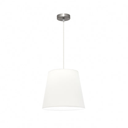Colgante Maldivas 1xe27 Niquel/blanco Regx35x35 Cm
