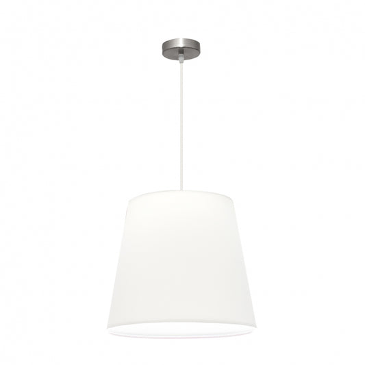 Colgante Maldivas 1xe27 Niquel/blanco Regx40x40 Cm