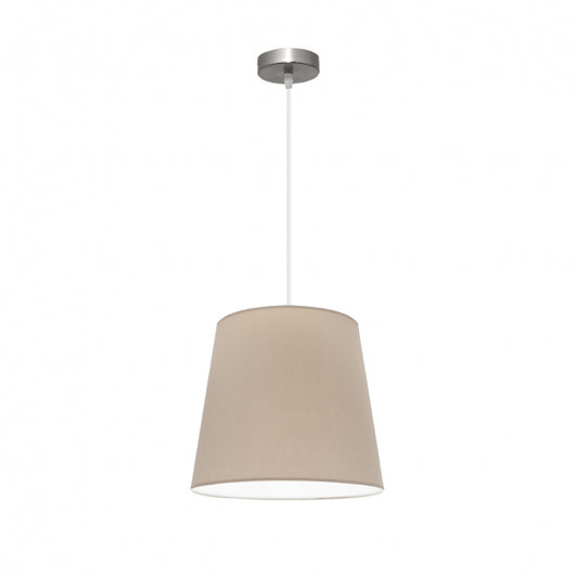 Colgante Maldivas 1xe27 Niquel/piedra Regx35x35 Cm