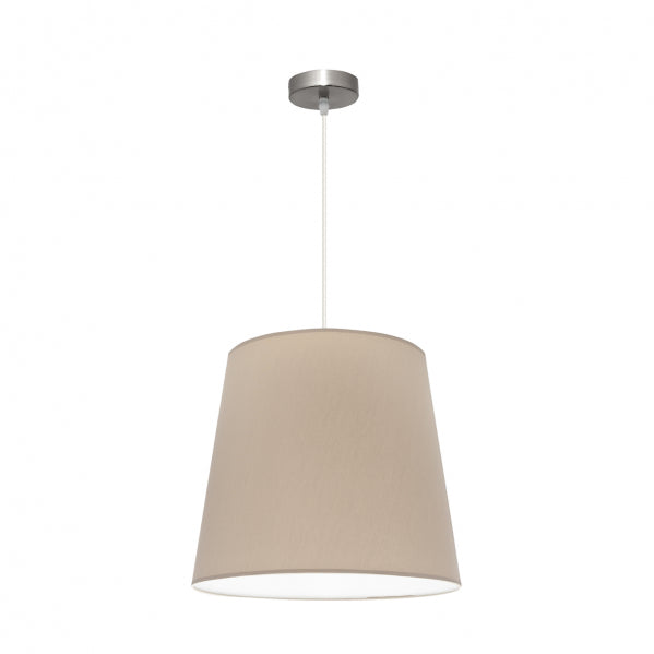 Colgante Maldivas 1xe27 Niquel/piedra Regx40x40 Cm